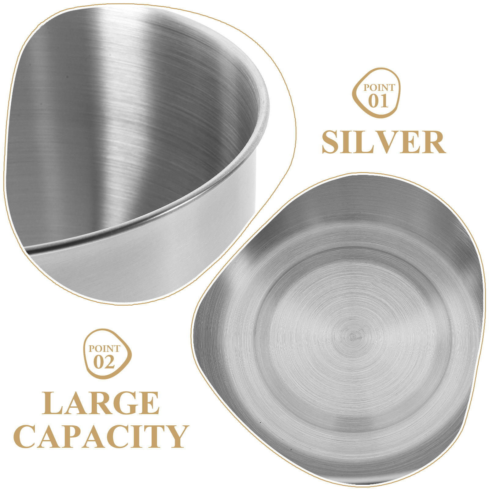 Deep Stainless Steel Mixing Bo - огляд і ціна Food Storage Bowls