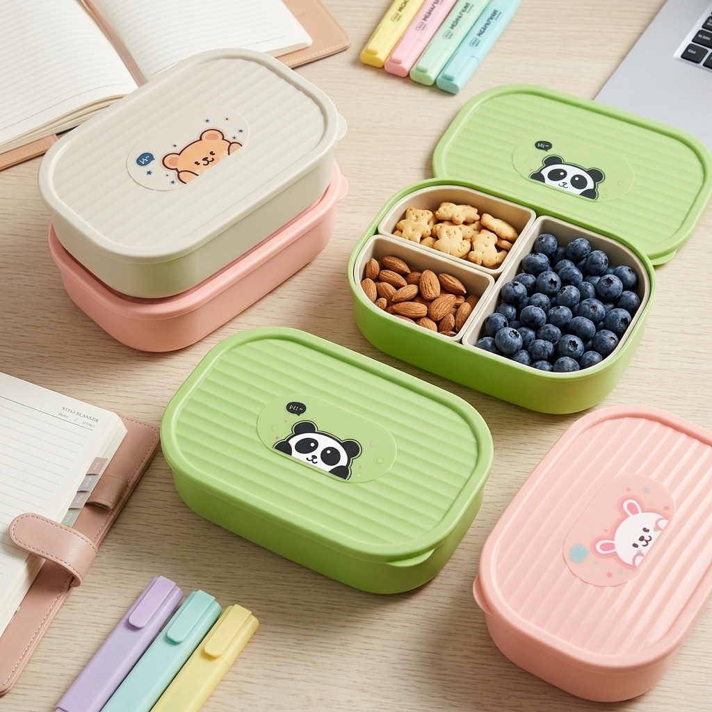 Cute Plastic Divided Lunch Box - огляд і ціна Food Storage Dividers