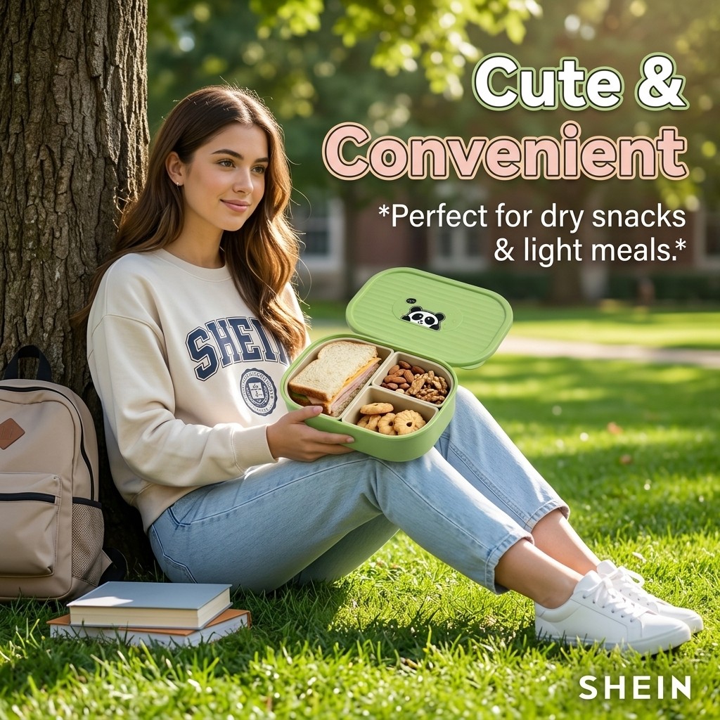 Cute Plastic Divided Lunch Box - огляд і ціна Food Storage Dividers