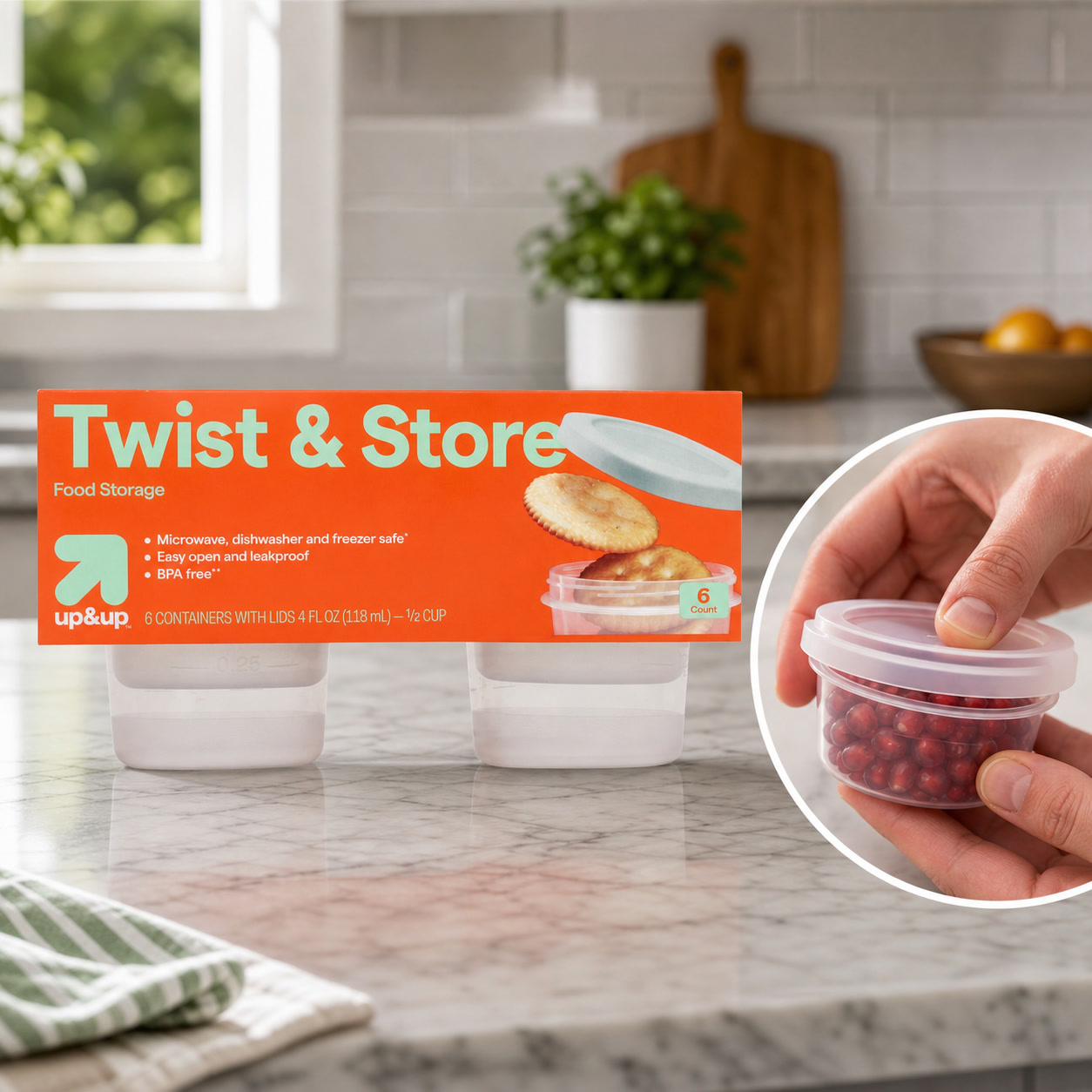 6ct Round Twist-Lock Food Stor - огляд і ціна Lock And Lock Food Storage