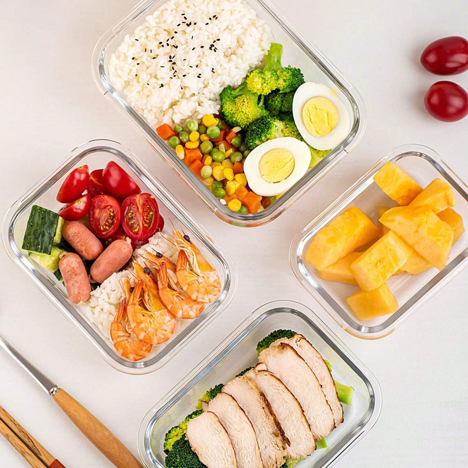 10 Pack Glass Meal Prep Contai - огляд і ціна Portion Control Container