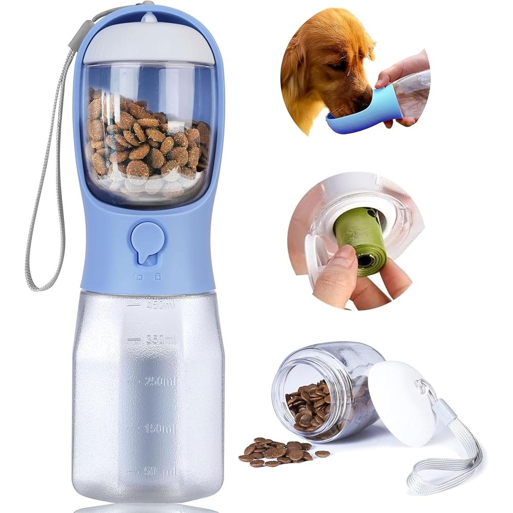 Dog Water Bottle with Food Con - огляд і ціна Food Storage Essentials